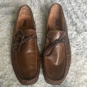 GBX Men’s Brown Leather Henley Loafer Shoes
